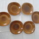 6 Hollow e-enamel enamel porcelain plates from Sologne France