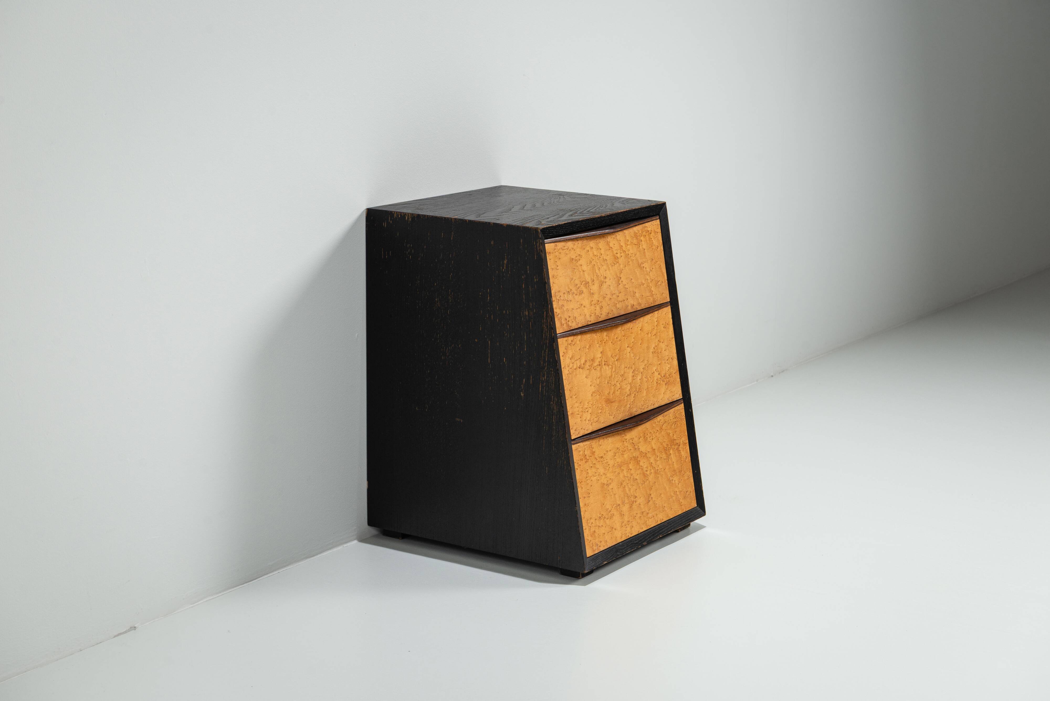 Architectural sloped chest of drawers