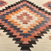 10X13 Soft Colors Rare Large Area Vintage Wool Kilim Rug, 300x389 Cm