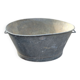 Petite bassine ronde grise 6 ou 10 litres