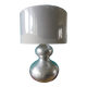 Lampe en acier brossé. France 1970