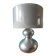 Lampe en acier brossé. France 1970