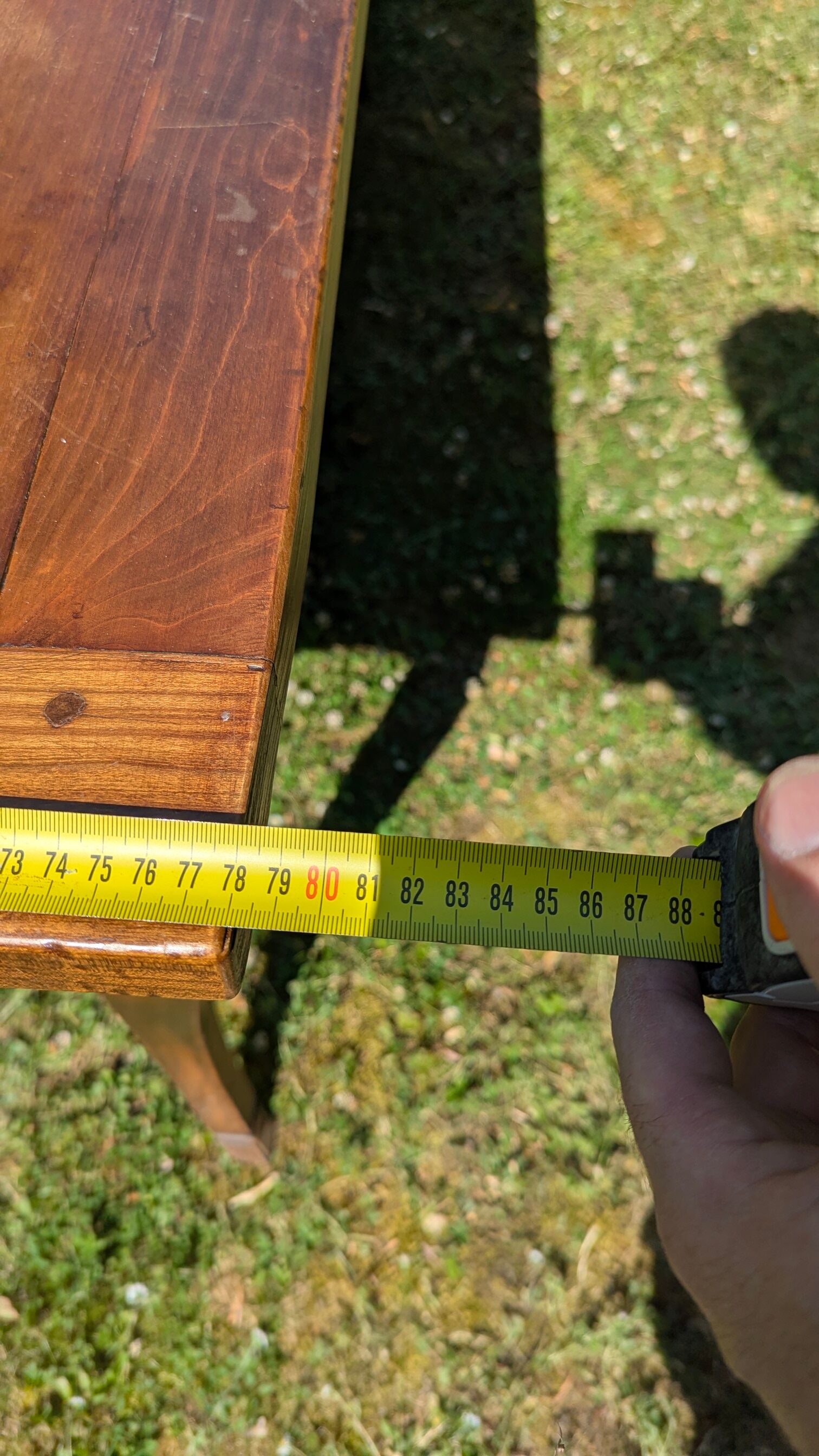 Louis XV style farmhouse table in solid wood - 175 cm