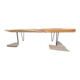 Table basse en bois exotique