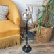 Cendrier sur pied vintage avec tablette et porte revue années 50