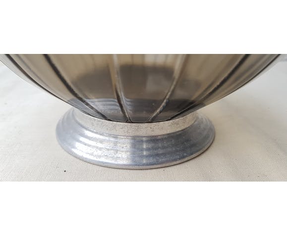 Smoked glass trinket bowl