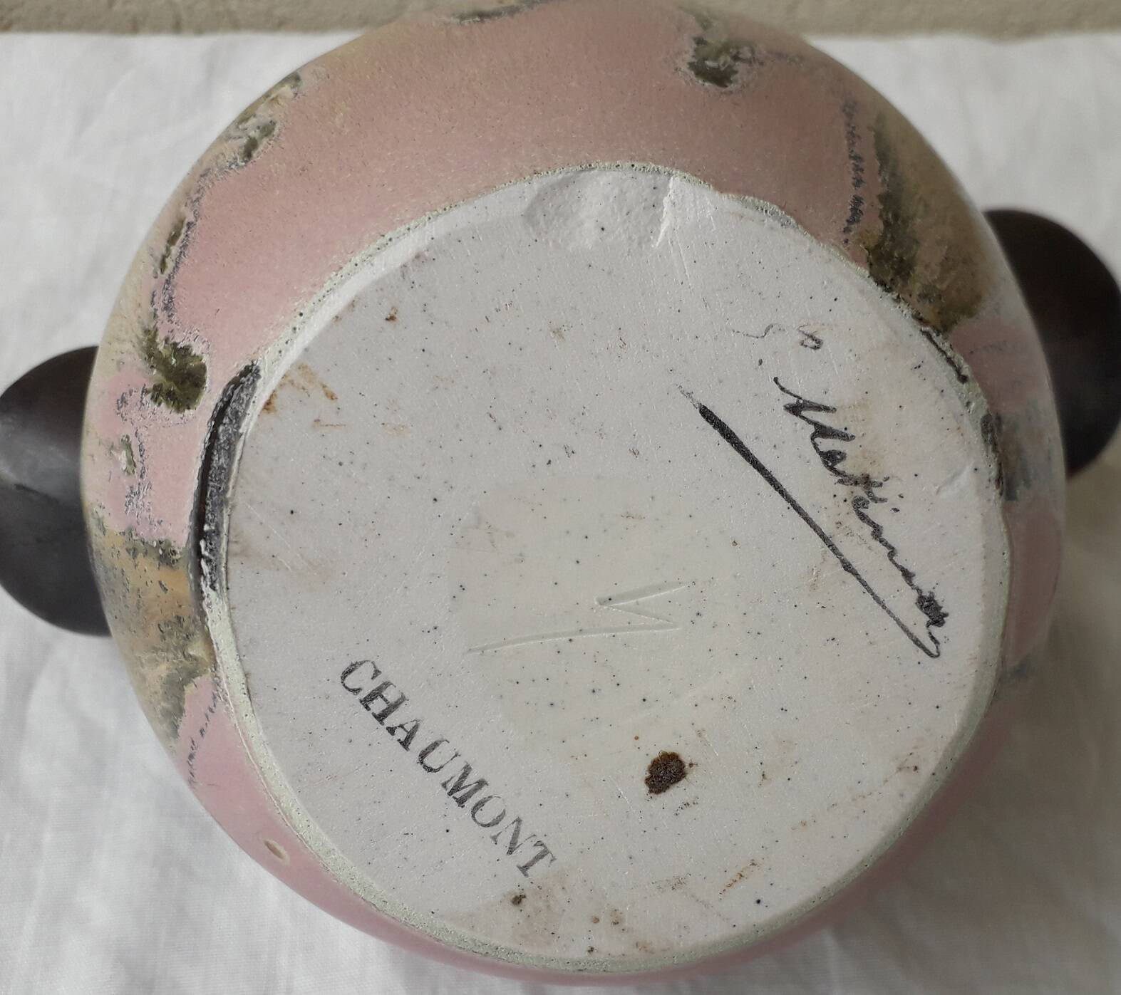 Metenier stoneware vase