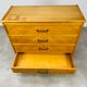 Vintage chest of drawers 50s blond wood