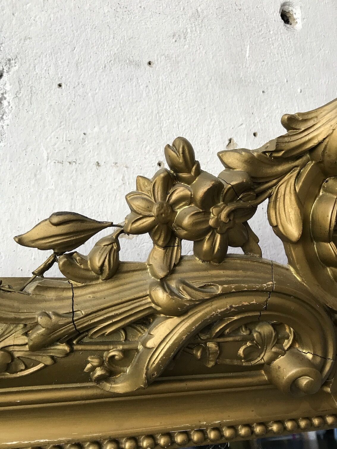 Mirror Louis Philippe flowery 141x180cm