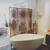 Vintage rattan screen