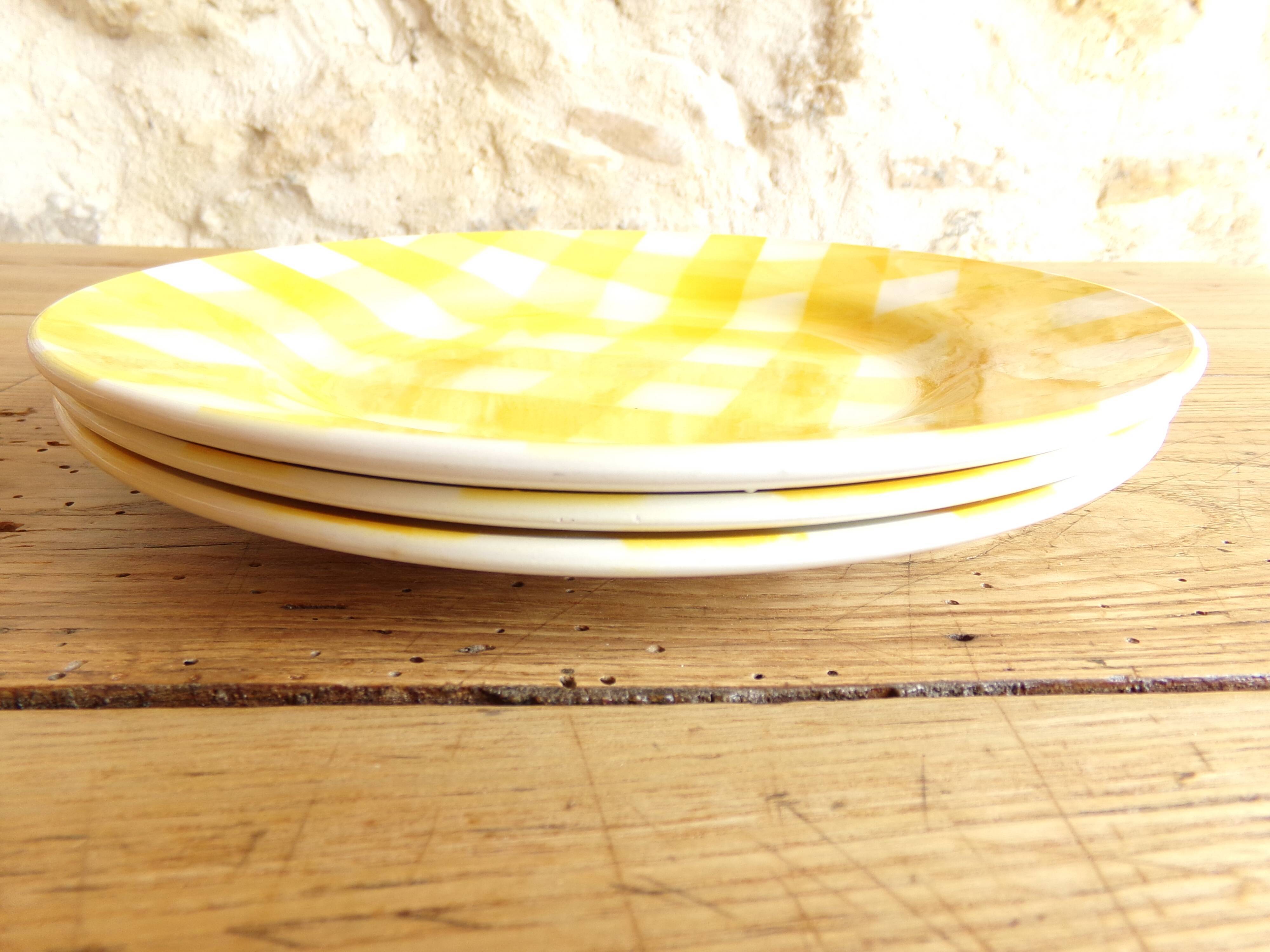 3 flat plates model "Scottish" Digouin Sarreguemines