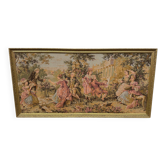 Large antique tapestry "country breakfast"