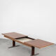 German rosewood adjustable table from e.m.ü, 1960s