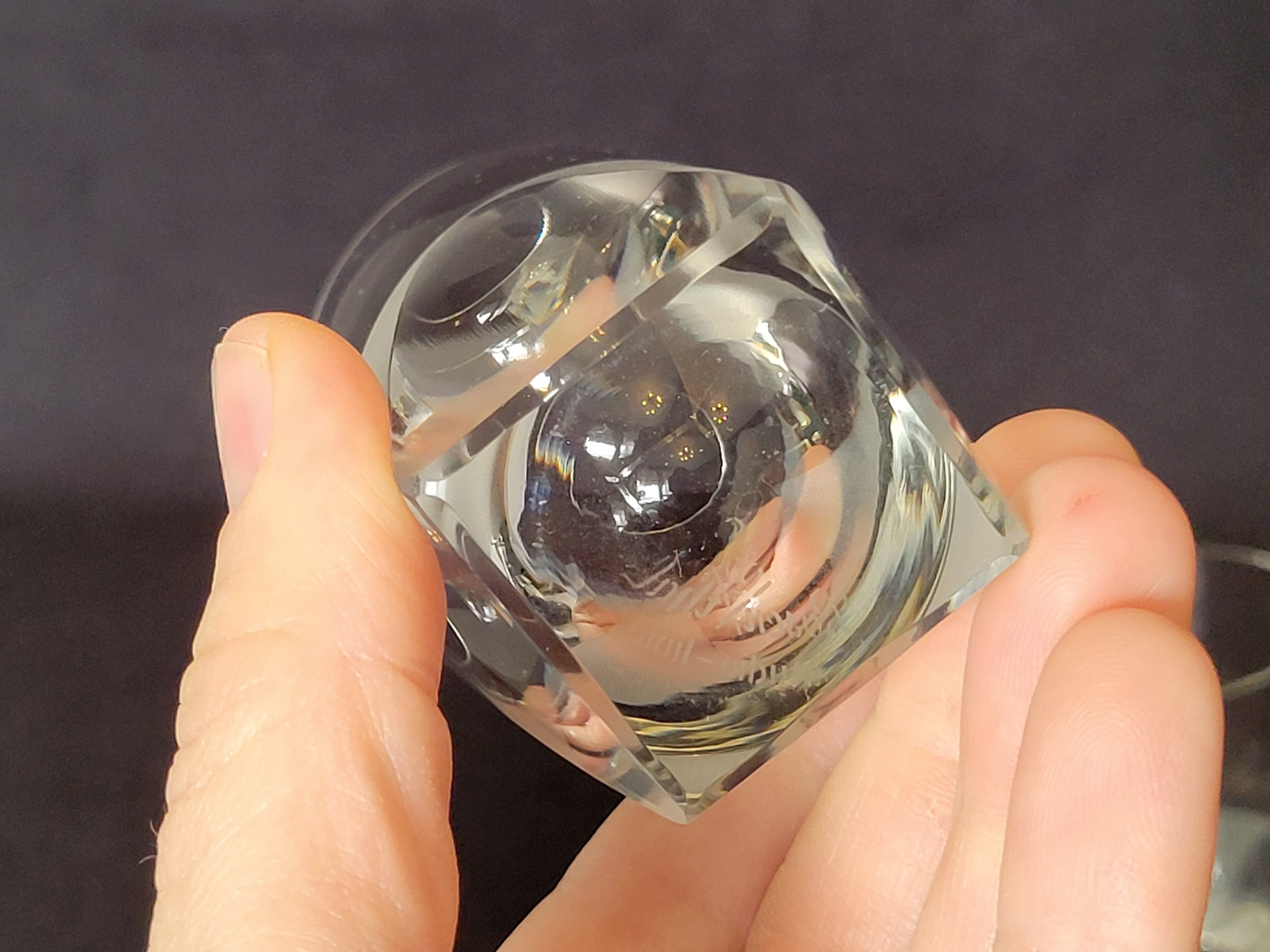 4 Rosenthal crystal whisky glasses + ice bucket + 2 shot glasses