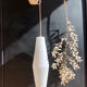 Vintage opaline pendant lamp