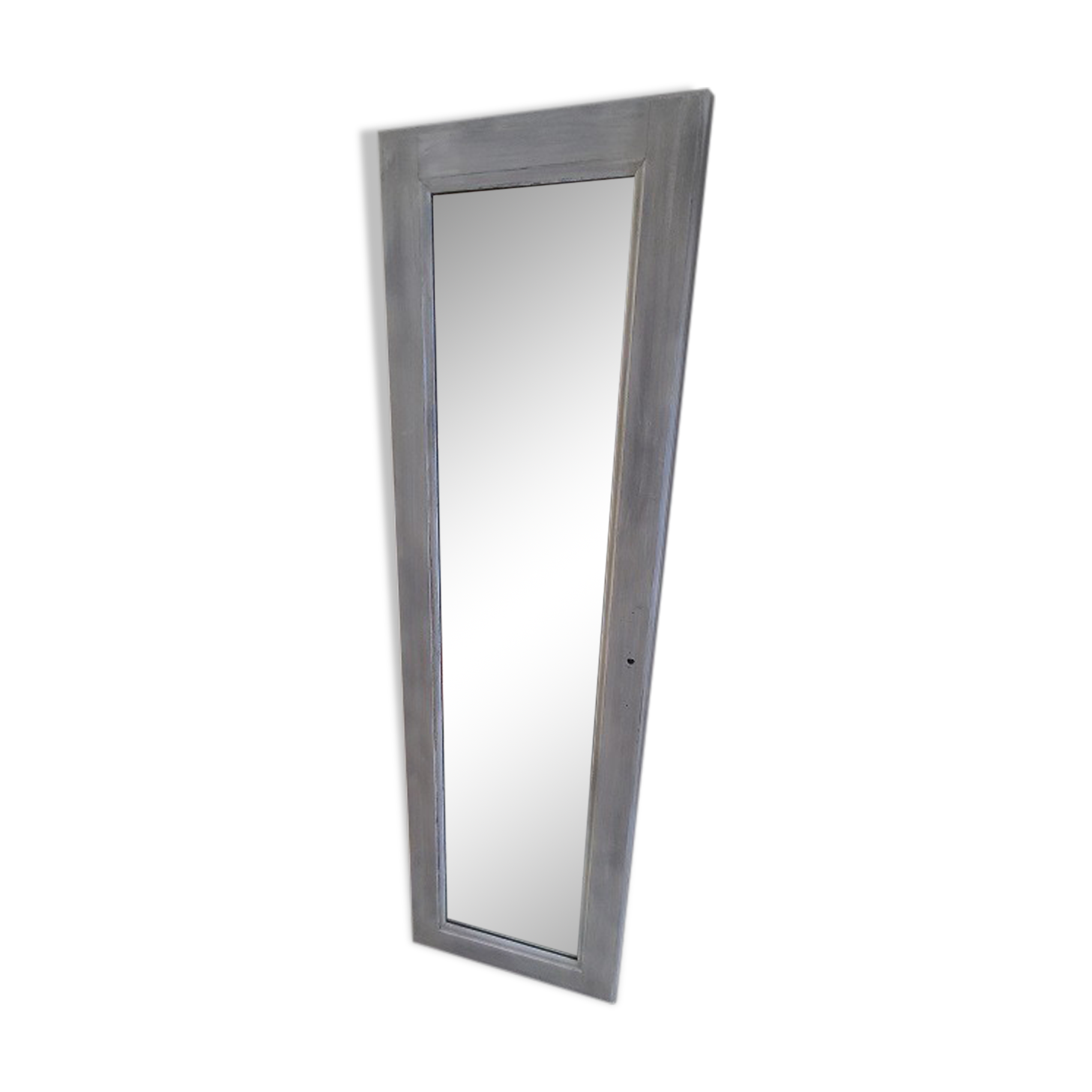 Miroir porte cadre bois patiné