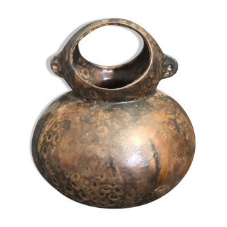 Pot Bakongo with terracotta handle Democratic Republic of Congo Rare