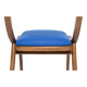 Bumerang Chair Mid-Century Modern, Royal Blue Wool, Poland, 1960s