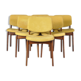 Ensemble de 6 chaises en teck, années 1960