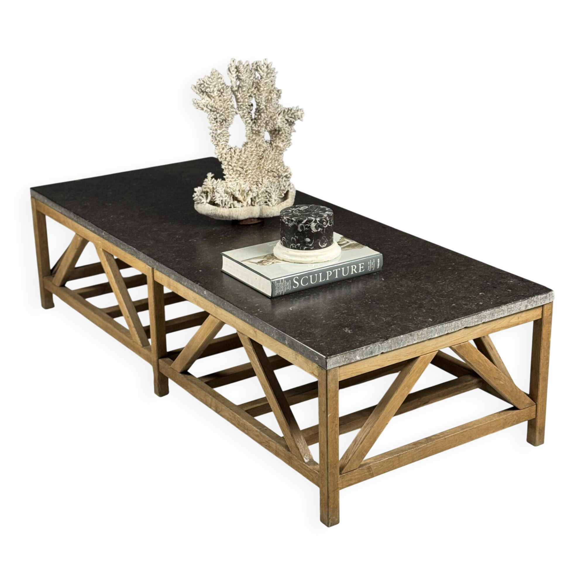Vintage bluestone coffee table
