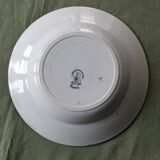 Lebacqz & M. Bouchard ironstone deep plate FLORAL model