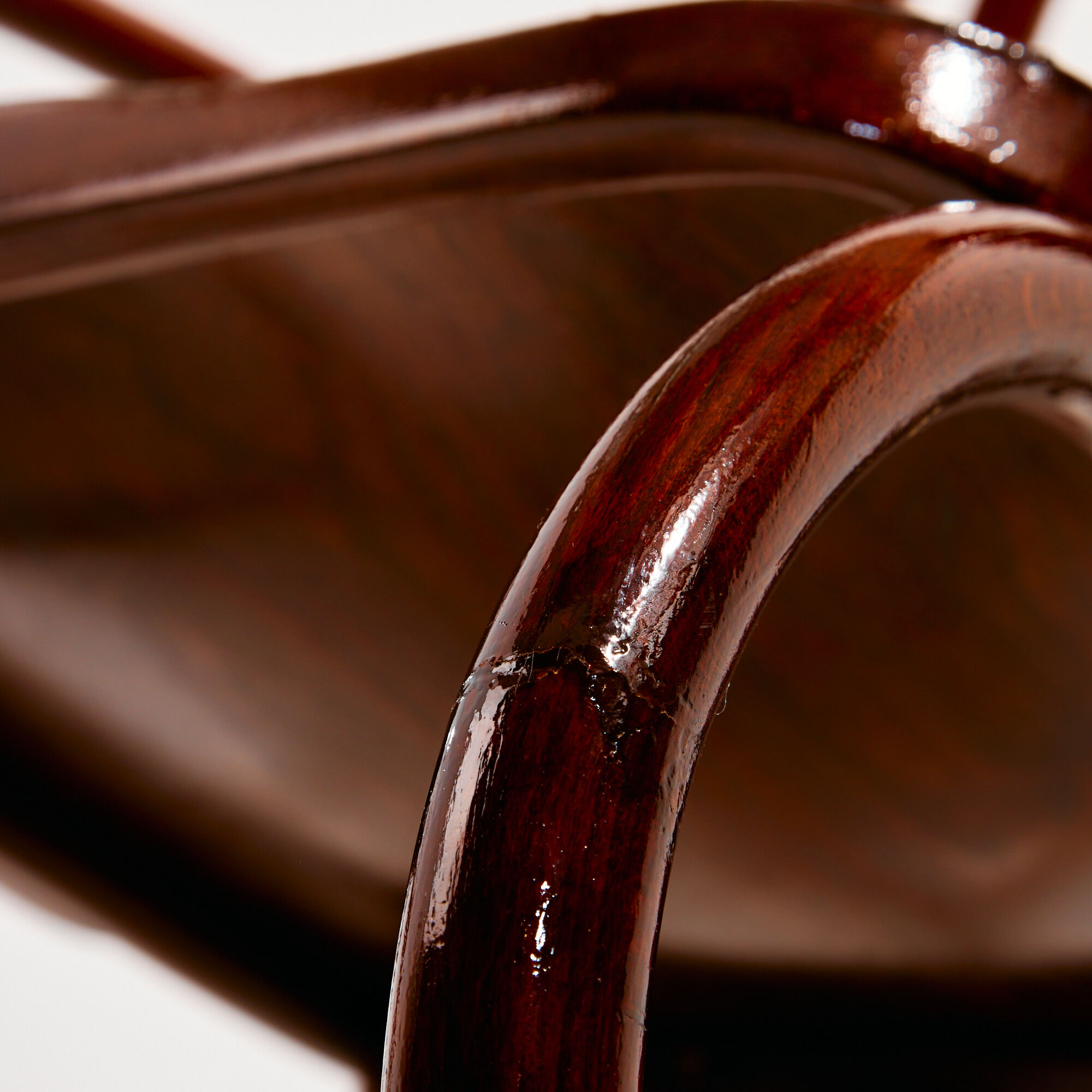 MK8961 Restored beech rocking chair by Gustav Siegel for Jacob & Josef Kohn