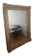 Grand miroir ancien monumental 185x145 bois doré glace biseautée style