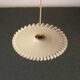 Opaline pendant light in pink and white painted glass, delivered with new cable and socket