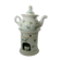 Teapot in porcelain decorated with blues.