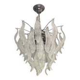 Leafes Murano Glass Chandelier in Vintage Style