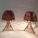 Lampes vintage en bambou