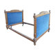 Bed time Louis XVI velvet blue stamp frame