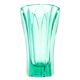 Art Deco vase, turquoise crystal, designed by R. Hlousek, Moser, Czechoslovakia, 1930s