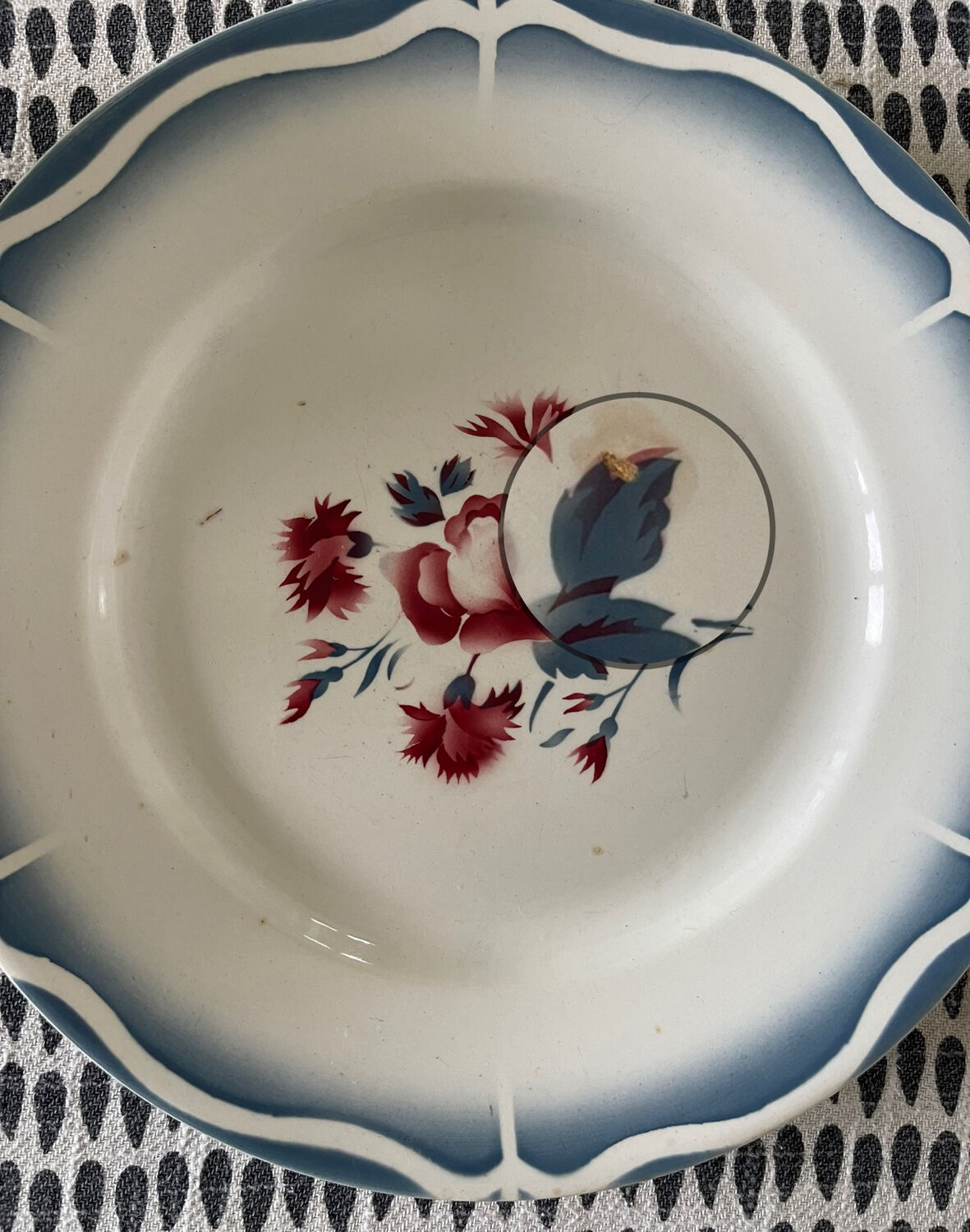 8 flat plates digoin sarreguemines