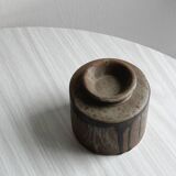 Handmade stoneware butter dish