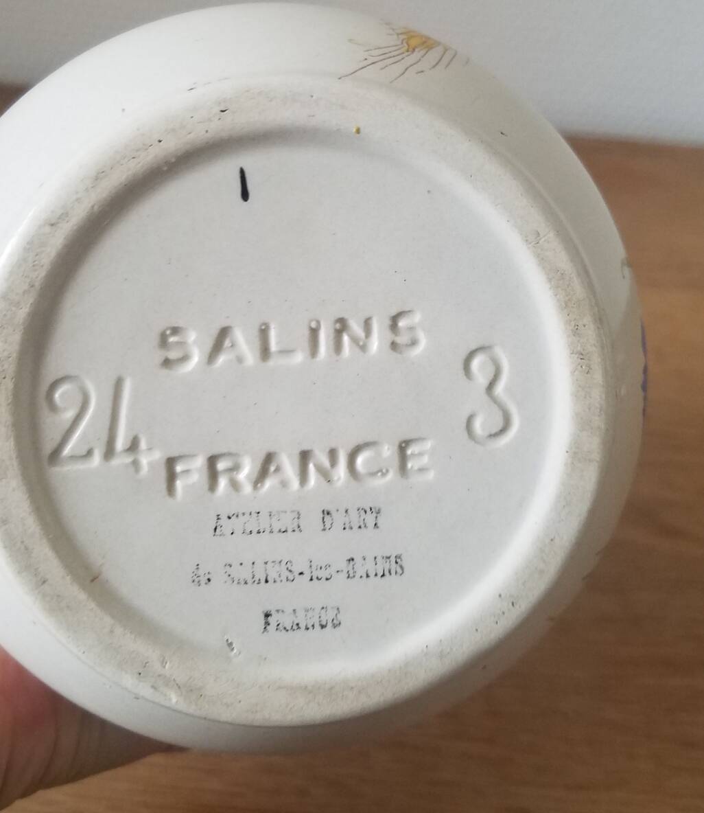 Salins glazed ceramic vase