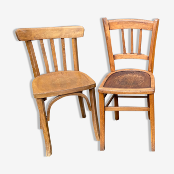 Lot de 4 chaises bistrot dépareillé