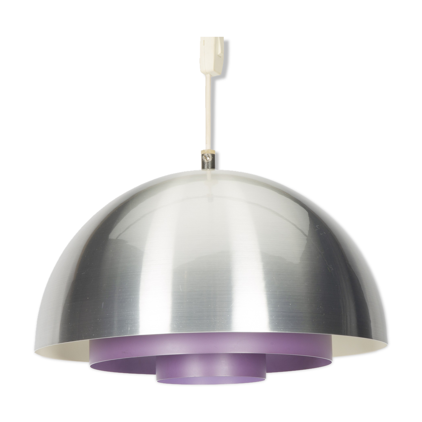 Purple hanging lamp by Jo Hammerborg for Fog & Morup
