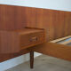 Danish Mid-Century Teak Floating Double Bed, 1950's.
