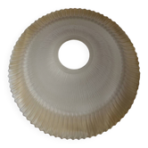 Bicolour glass bowl-shaped lampshade