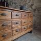 Antique shop counter with 12 drawers / kitchen island
