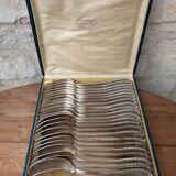 Set of 12 silver plated forks and 12 spoons 84g