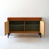 Vintage Scandinavian teak sideboard with black legs, 1950s/60s.