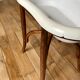 Old baby bean bathtub enamelled structure bent wood early twentieth century