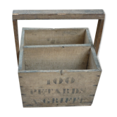 Ancien panier rangement bois SNCF