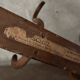Antique curved wooden Fischel coat hook