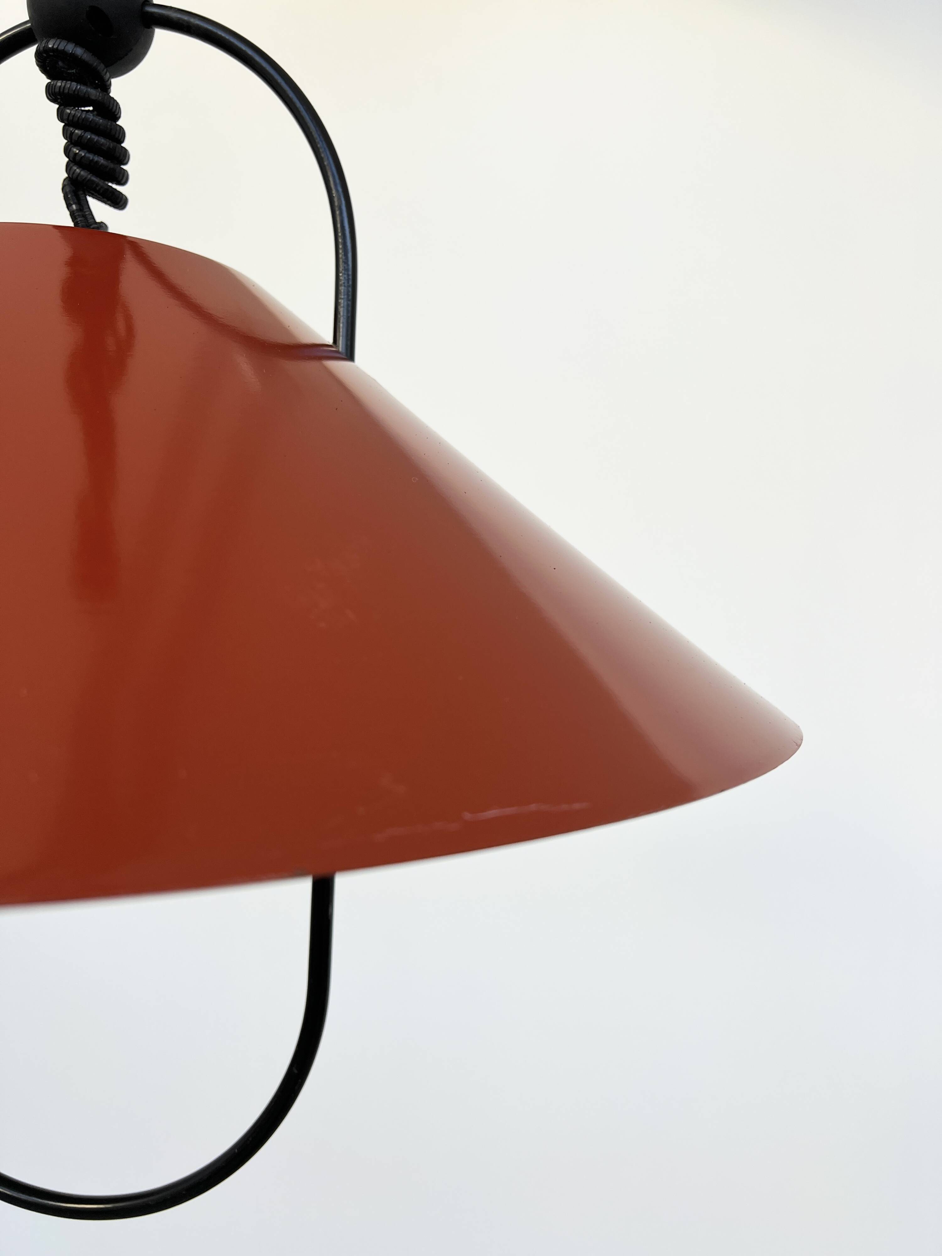 Monte Baisse Lita Suspension – Brick Red – 80's French Design