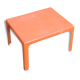 Coffee table orange fiberglass