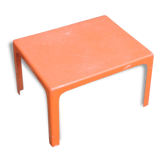 Coffee table orange fiberglass