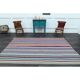 1970s Vintage Turkish Oushak Handmade Wool Cotton Blue Area Rug 179x276